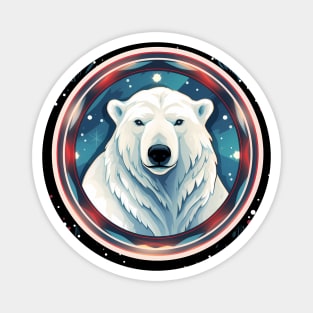 Polar Bear in Ornament, Love Bears Magnet